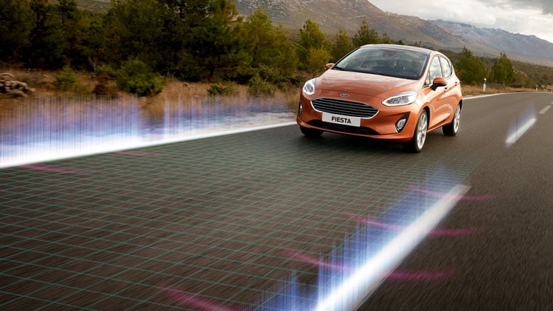 Ford Fiesta - Ütközés megelőzés, gyalogos védelem